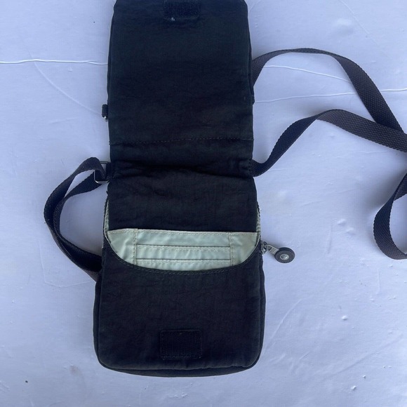 Kipling Crossbody Bag Purse Sling Black Zip Card Slots Pockets - Picture 7 of 14
